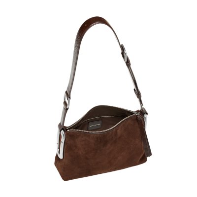 THE SCENE MEDIUM SHOULDER BAG IN SUEDE
